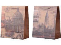Darčeková taška 260X320 mm London mix, farebná