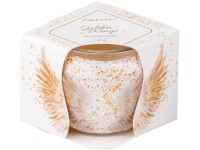 Emocio üvegbe töltött illatgyertya Golden Wings Dekor 70x62mm