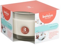 Bolsius Aromatic 2.0 Illatgyertya üvegben, 90x63mm, Fresh Cotton, Friss pamut