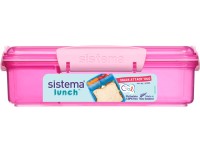 Sistema Lunch Krabička na desiatu s 2 oddelenými priehradkami 975 ml, ružová