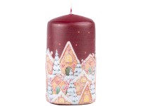 Henger 60x110 mm Christmas Village, gyertya