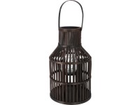 Drevená lampa so závesom - tmavo hnedá, 25,5 × 42 cm