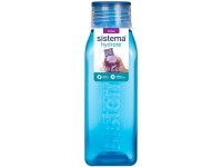 Sistema Hydrate Square Kulacs csavaros fedővel 475 ml, kék