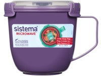 Sistema Hrnek na polévku a dušené pokrmy Microwave Large Soup Mug 900 ml 900 ml, fialová