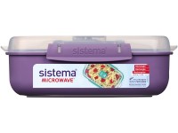 Sistema Krabička na ohřev jídla Microwave Rectangle 1,25 l, fialová