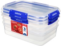 Sistema Sada 3 ks vodotěsných krabiček na potraviny KLIP IT PLUS 4 klipy 2,2 l