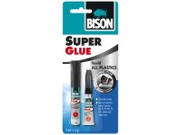 BISON lepidlo na plasty SUPER GLUE All Plastic 3 ml + 2 g