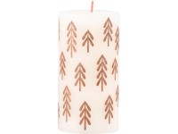 Bolsius Rustic felirattal Henger 68x130mm Soft Pearl, gyertya