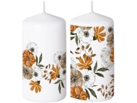 Henger 60x120mm Őszi virágok, gyertya mix