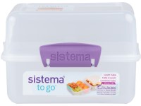 Sistema TO GO Krabička na desiatu s 2 oddielmi 1,4 l, fialová