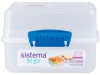Sistema TO GO Krabička na desiatu s 2 oddielmi 1,4 l, modrá