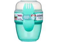 Sistema Svačinový box To Go Snack Capsule s vidličkou 515 ml, zelená