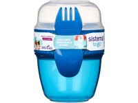 Sistema Svačinový box To Go Snack Capsule s vidličkou 515 ml, modrá