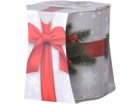 Üveg Verona 73x77 mm Christmas bow, illatgyertya