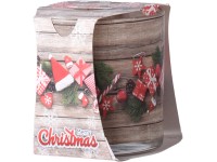 Üveg Verona 73x77 mm Christmas wood, illatgyertya