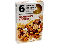 Čajové 6ks Grandmas cookies vonné sviečky
