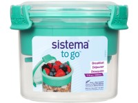 Sistema TO GO Krabička na desiatu + miska, lyžička, 530 ml, zelená
