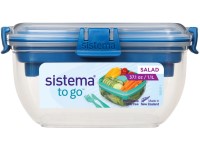 Sistema TO GO Dóza na šalát + príbor, 1 l, modrá