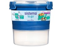 Sistema TO GO Lunchstack Krabička + miska, vidlička, 965 ml, modrá