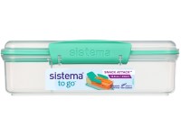 Sistema Svačinový box To Go Snack Attack, 410 ml, zelená