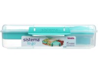 Sistema TO GO Krabička na potraviny s 3 oddelenými komorami, 1,48 l, zelená