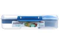 Sistema TO GO Krabička na potraviny s 3 oddelenými komorami, 1,48 l, modrá
