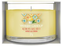 YANKEE CANDLE ÜVEGBE TÖLTÖTT MINTAGYERTYA PARISIAN LEMON GELATO