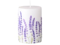 Vonná sviečka valec rustik s vôňou Lavender, 50x80 mm