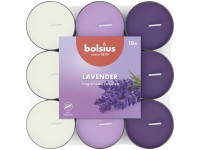 Bolsiusillatos teamécsesek Lavender basic háromszínű 18db