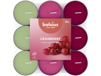 Bolsiusillatos teamécsesek Cranberry basic háromszínű 18db