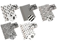 Baliaci papier Neutral Black & White 70g/m² 200x70 cm mix