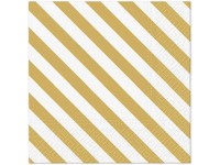 Szalvéta 20 db Gold lines 33x33 cm