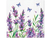 Szalvéta 20db, Lavender Butterfly 33x33 cm