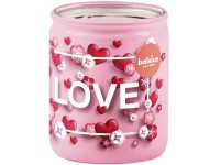 Bolsius Sklo Srdiečka Love, Vanilka, vonná sviečka 68x80mm