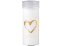 Madona Cint. vklad 165g srdce ~2,5 dňa biela liata