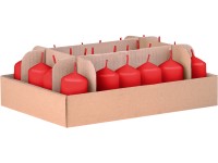 Henger 24 db 40x60 piros gyertya