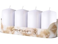 Emocio Henger 4 db 40x80 fehér gyertya