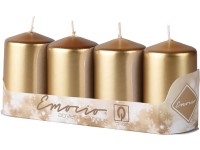 Emocio Henger 4db 40x80mm Metal arany, gyertyák
