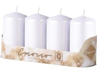 Emocio Henger 4db 50x90mm Metal Gyöngyfehér gyertyák