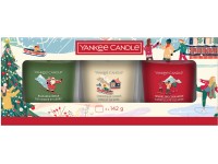 Yankee Candle ajándékszett 3 üvegbe töltött mintagyertya
