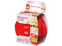 Sistema Dóza na vaření vajec Microwave easy eggs 271 ml, červená