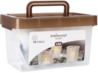 LED čajové sviečky 24 ks – blikajúci plameň, bez časovača, box
