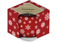 Emocio Vonná sviečka v skle Magic Snowing 70×62 mm – červeno-biela