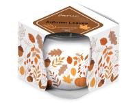 Emocio Üveg Decor 70x62 mm Autumn Leaves, illatgyertya