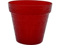 Virágkaspó Loft 120x110 mm piros átlátszó