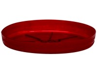 Kaspó tálca Loft 110x16 mm piros átlátszó
