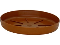 Kaspó tálca Loft 140x22 mm világosbarna