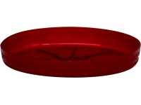 Kaspó tálca Loft 220x28 mm piros átlátszó