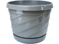 Kaspó tálca Loft 190x130 mm szürke
