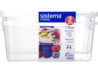 Sistema Storage Súprava 2 ks úložných boxov 7,9 l